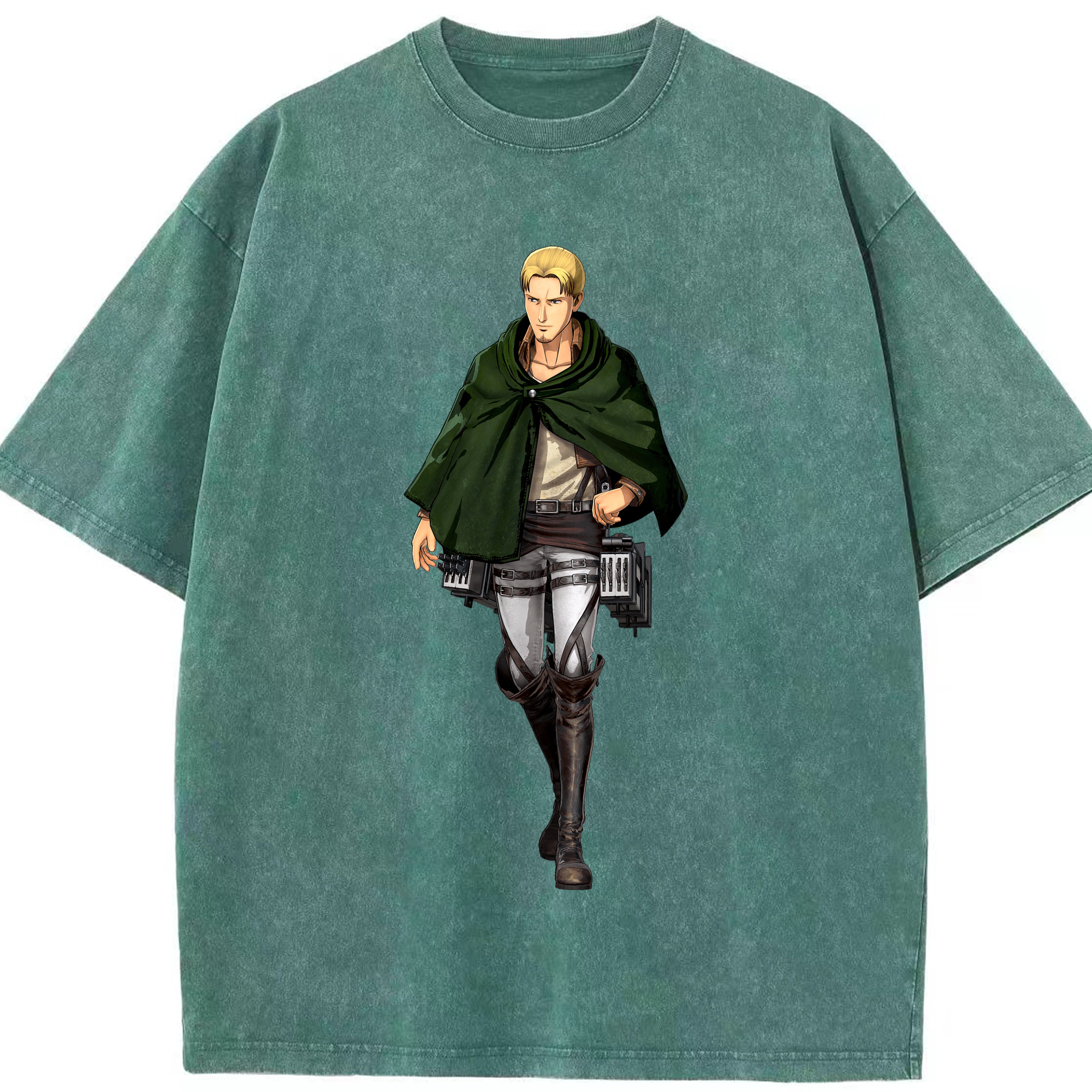 （画像用） 進撃の巨人 Attack on Titan 綿100% ヴィンテージ風 半袖Tシャツ（フロントプリント）